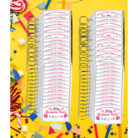 Girls Birthday Party Keyrings
