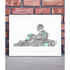 Go Karting Personalised Word Art Gift