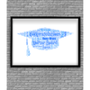 Graduation Gift - Mortar Board Hat Word Art
