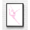 Gymnastics - Gymnast Word Art Print