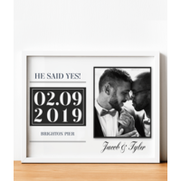 He Said Yes! Personalised Engagement Gift