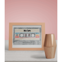 Mix Tape Cassette Word Art Print