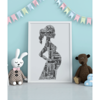 Mum To Be Word Art Gift