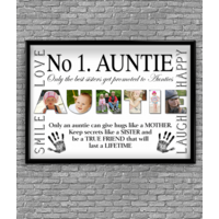 No 1 AUNTIE Personalised Photo Print Gift