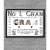 No 1 GRAN Personalised Photo Gift