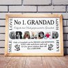 No 1 GRANDAD Personalised Photo Gift