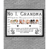No 1 GRANDMA Personalised Photo Print - Grandma Photo Frame Gift