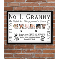 No 1 GRANNY Personalised Photo Frame Gift