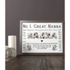 No 1 Great NANNA Personalised Photo Print Gift