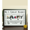 No 1 Great NANNY Personalised Photo Gift