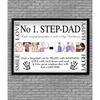 No 1 STEP DAD Personalised Photo Gift