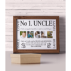 No 1 UNCLE Personalised Photo Gift