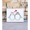 Penguin Couple - Personalised Word Art Gift