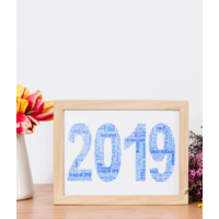 Personalised 2019 Word Art Print