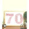 Personalised 70th Birthday Word Art Gift