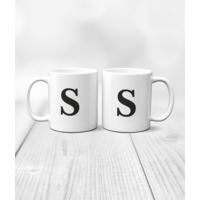 Personalised Alphabet Letter Mugs - Any Letter