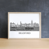 Personalised Bradford Skyline Word Art