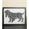 Personalised Cocker Spaniel Dog - Word Art