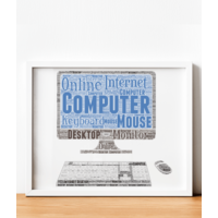 Personalised Computer Word Art Print