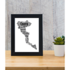 Personalised Corfu Word Art Map