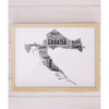 Personalised Croatia Word Art Map