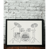 Personalised Drum Kit Word Art