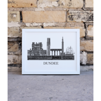 Personalised Dundee City Skyline Word Art