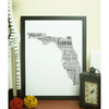 Personalised Florida Word Art Map