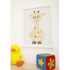 Personalised Giraffe Word Art Print