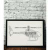 Personalised Helicopter Word Art