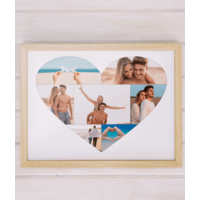 Personalised Love Heart Photo Print