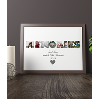 Personalised MEMORIES Photo Collage - Photo Memory Frame Gift