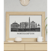 Personalised Northampton Skyline Word Art