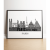Personalised Paris Skyline Word Art