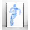 Personalised Rugby Player Word Art Gift