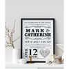 Personalised Wedding Couple Print Gift
