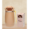Pug Dog Shaped Reusable Stainless Steel Thermal Insulated Drinks Bottle