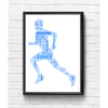 Running Man - Male Runner Word Art Print