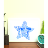 Star Word Art Print