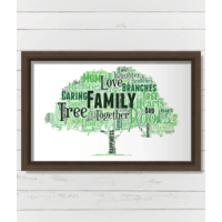 Tree Word Art Print