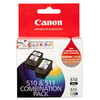 Canon PG510/CL511 Ink Cartridge - Black,  Cyan,  Magenta,  Yellow