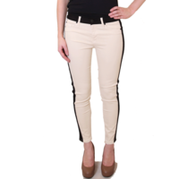 Hudson Leeloo Super Skinny Crop Jeans in Bone White