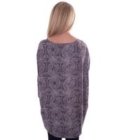 A Postcard From Brighton Oversized Hi-Low Batik Betsey Top in Deepest Clay