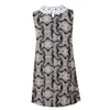 Glamorous Monochrome Optical Illusion Print Shift Dress in Black & Cream