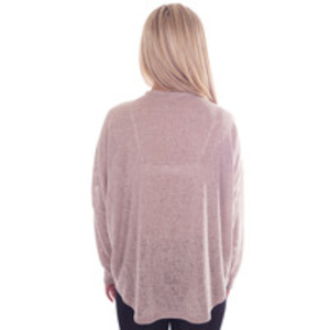 Vie Ta Vie Oversized Fine Knitted Jumper in Beige