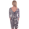 Vie Ta Vie Zebra Print Dress in Black & White