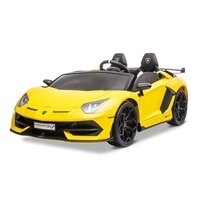 Lamborghini Aventador SVJ Drift Yellow Electric Ride On Car
