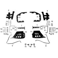 Pentora 125cc Quad Bike LHS Foot Rest Bracket
