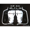 Pit Bike Reinforced Hand Guards - White