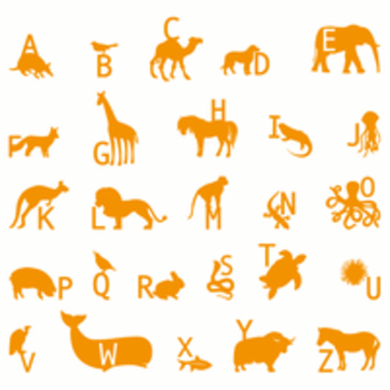 ABC Animal Wall Stickers